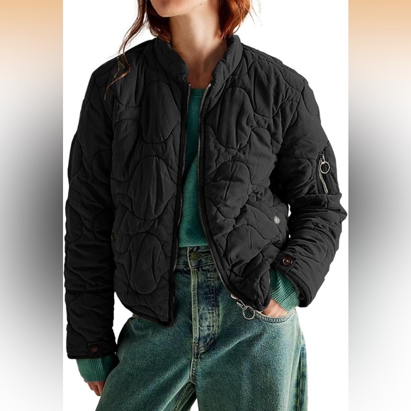 Viewon Jackets & Blazers - VIEWON Quilted Puffer Winter
Lightweight Jacket Short Warm Zip Up  M/ 493-bb3